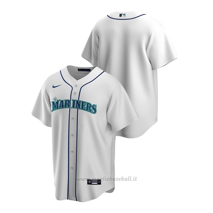 Maglia Baseball Uomo Seattle Mariners Replica Primera Bianco